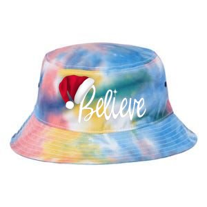 Christmas Long Sleeve TShirt Believe In Santa Claus Shirt Tie Dye Newport Bucket Hat