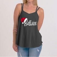 Christmas Long Sleeve TShirt Believe In Santa Claus Shirt Women's Strappy Tank