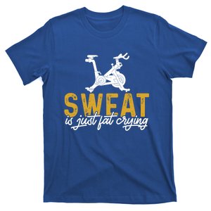 Cycling Lover Sweat Is Just Fat Crying Spinning Cycling Gift T-Shirt