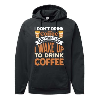 Coffee Lover Statement Performance Fleece Hoodie