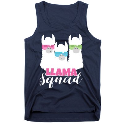 Cute Llama Squad Retro 80s Style Gift Tank Top