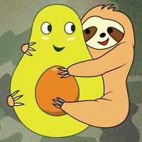 Cute Lazy Sloth Animal Avocado Lover Hugging Legacy Tie Dye Trucker Hat