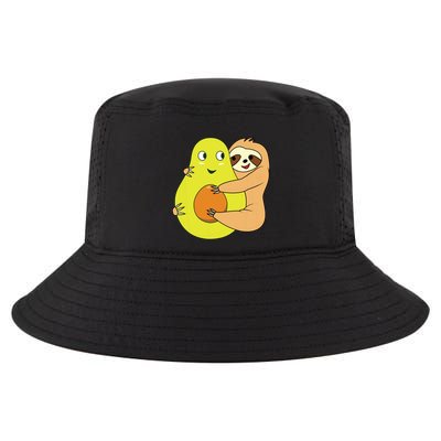 Cute Lazy Sloth Animal Avocado Lover Hugging Cool Comfort Performance Bucket Hat