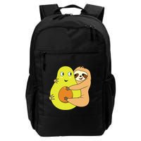 Cute Lazy Sloth Animal Avocado Lover Hugging Backpack