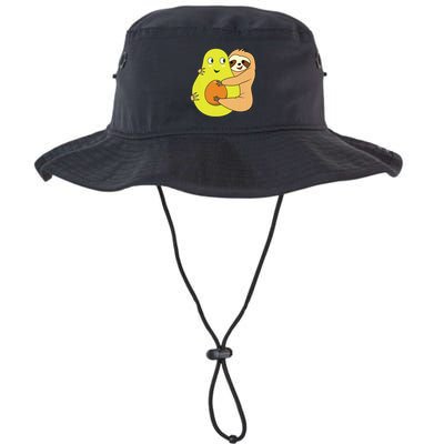 Cute Lazy Sloth Animal Avocado Lover Hugging Bucket Hat