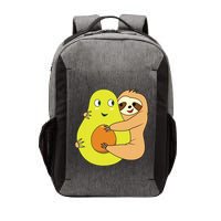 Cute Lazy Sloth Animal Avocado Lover Hugging Vector Backpack
