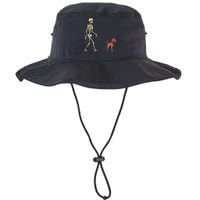 Chocolate Labrador Skeleton Dog Walking Halloween Legacy Cool Fit Booney Bucket Hat