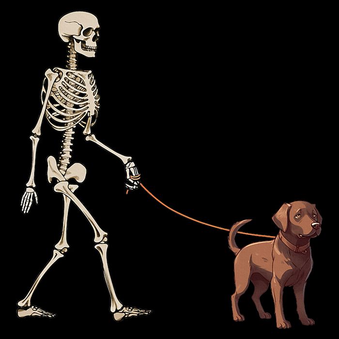 Chocolate Labrador Skeleton Dog Walking Halloween Mesh Reversible Basketball Jersey Tank