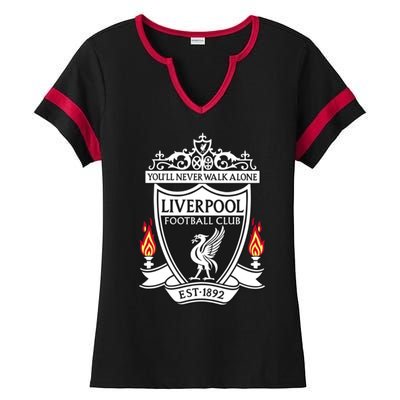 Cool Liverpool Soccer Name Team Club Jersey Ladies Halftime Notch Neck Tee