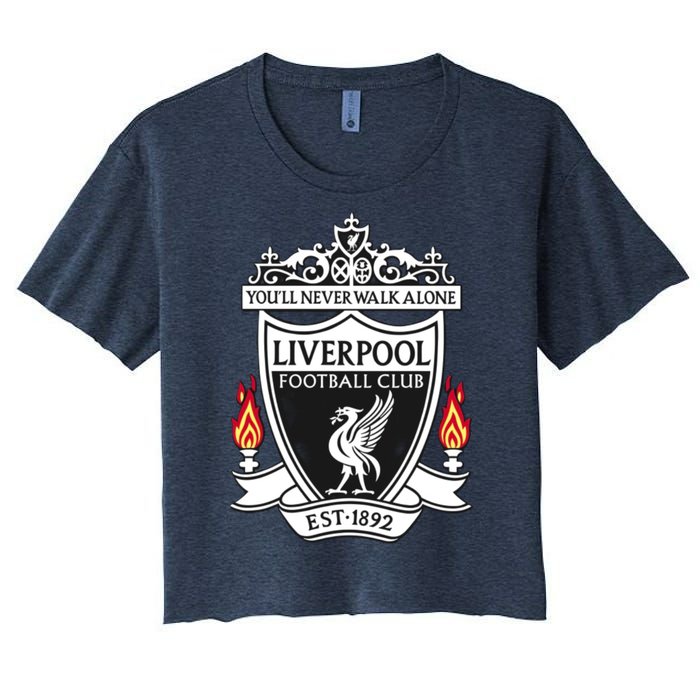 Cool Liverpool Soccer Name Team Club Jersey Women's Crop Top Tee