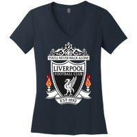 Cool Liverpool Soccer Name Team Club Jersey Women's V-Neck T-Shirt