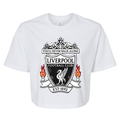 Cool Liverpool Soccer Name Team Club Jersey Bella+Canvas Jersey Crop Tee