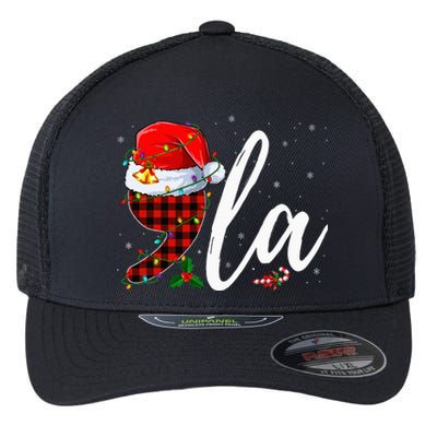 Comma La Santa Hat Kamala Harris 2024 Voting Christmas 2024 Flexfit Unipanel Trucker Cap