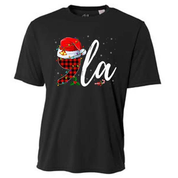 Comma La Santa Hat Kamala Harris 2024 Voting Christmas 2024 Cooling Performance Crew T-Shirt