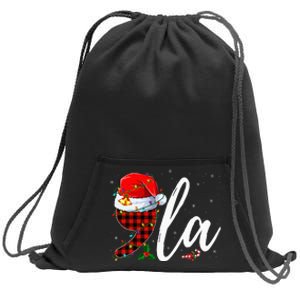 Comma La Santa Hat Kamala Harris 2024 Voting Christmas 2024 Sweatshirt Cinch Pack Bag