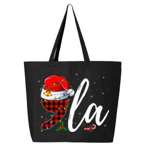 Comma La Santa Hat Kamala Harris 2024 Voting Christmas 2024 25L Jumbo Tote