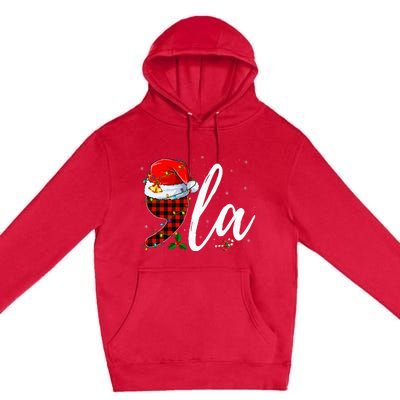 Comma La Santa Hat Kamala Harris 2024 Voting Christmas 2024 Premium Pullover Hoodie