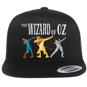 Cowardly Lion Scarecrow Tin Man The W.I.Z.A.R.D Of Oz Flat Bill Trucker Hat