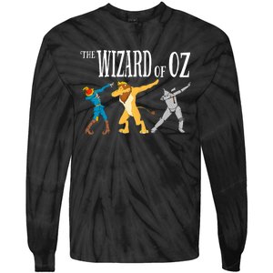 Cowardly Lion Scarecrow Tin Man The W.I.Z.A.R.D Of Oz Tie-Dye Long Sleeve Shirt