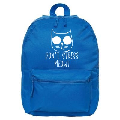 Cat Lover Store Gift Don´t Stress Meowt Cat Gift 16 in Basic Backpack