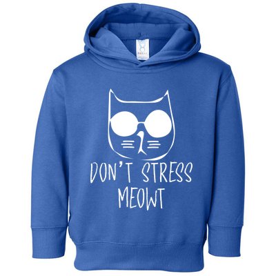 Cat Lover Store Gift Don´t Stress Meowt Cat Gift Toddler Hoodie