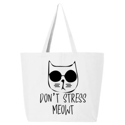 Cat Lover Store Gift Don´t Stress Meowt Cat Gift 25L Jumbo Tote