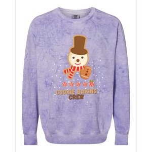 Cute Little Snow Cookie Baking Crew Funny Gift Colorblast Crewneck Sweatshirt