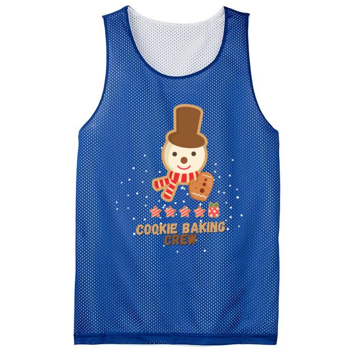 Cute Little Snow Cookie Baking Crew Funny Gift Mesh Reversible Basketball Jersey Tank