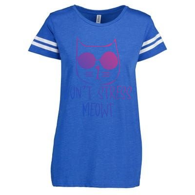 Cat Lover Store Gift Don´t Stress Meowt Cat Gift Enza Ladies Jersey Football T-Shirt