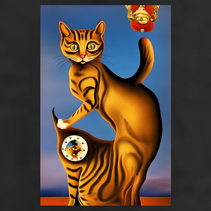 Cat Lover Salvador Dali Style Painting Adult Drive Performance Visor