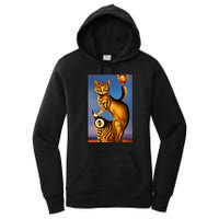 Cat Lover Salvador Dali Style Painting Women's Pullover Hoodie