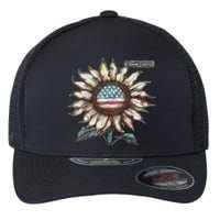 Choose Liberty Sunflower Patriotic Americana Freedom For All Flexfit Unipanel Trucker Cap