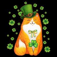 Cute Lucky St PatrickS Day Orange Tabby Cat Impact Tech Backpack