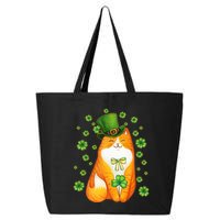 Cute Lucky St PatrickS Day Orange Tabby Cat 25L Jumbo Tote