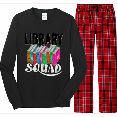 Cool Library Squad Funny Librarian Book Reader Team Gift Long Sleeve Pajama Set