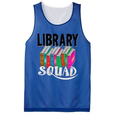 Cool Library Squad Funny Librarian Book Reader Team Gift Mesh Reversible Basketball Jersey Tank