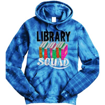 Cool Library Squad Funny Librarian Book Reader Team Gift Tie Dye Hoodie