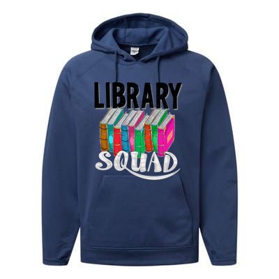 Cool Library Squad Funny Librarian Book Reader Team Gift Performance Fleece Hoodie