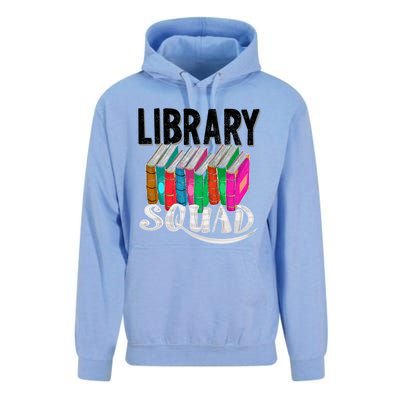 Cool Library Squad Funny Librarian Book Reader Team Gift Unisex Surf Hoodie