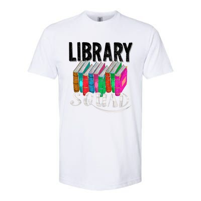 Cool Library Squad Funny Librarian Book Reader Team Gift Softstyle CVC T-Shirt