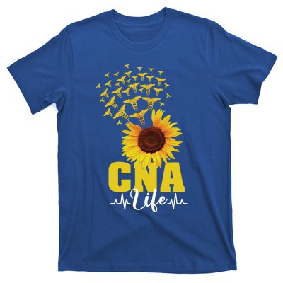 Cna Life Sunflower National Nurses Day Registered Nurse Rn Cool Gift T-Shirt