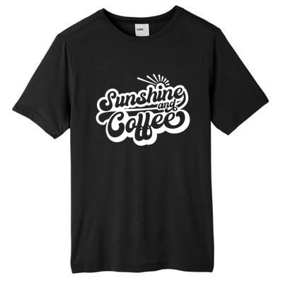 Coffee Lover Summer Vibes Vacay Mode Sunshine And Coffee Gift Tall Fusion ChromaSoft Performance T-Shirt