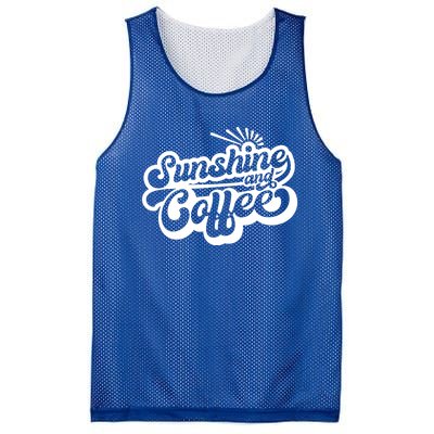 Coffee Lover Summer Vibes Vacay Mode Sunshine And Coffee Gift Mesh Reversible Basketball Jersey Tank