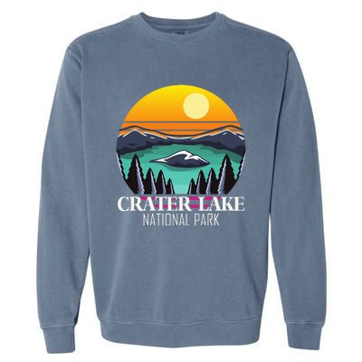 Crater Lake Souvenir National Park Hiking Nature Garment-Dyed Sweatshirt