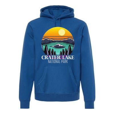 Crater Lake Souvenir National Park Hiking Nature Premium Hoodie