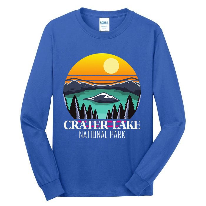 Crater Lake Souvenir National Park Hiking Nature Tall Long Sleeve T-Shirt