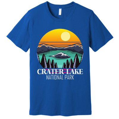 Crater Lake Souvenir National Park Hiking Nature Premium T-Shirt