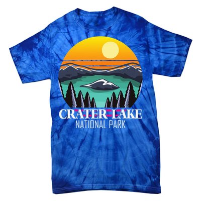 Crater Lake Souvenir National Park Hiking Nature Tie-Dye T-Shirt