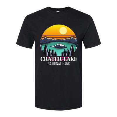 Crater Lake Souvenir National Park Hiking Nature Softstyle CVC T-Shirt