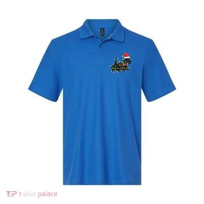 Christmas Lights Scottie Dog Lover Funny Xmas Gift Great Gift Polo